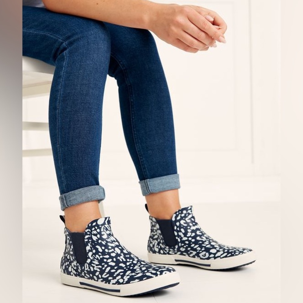 Joules | Rainwell Leopard Print Slip On Rain Boots